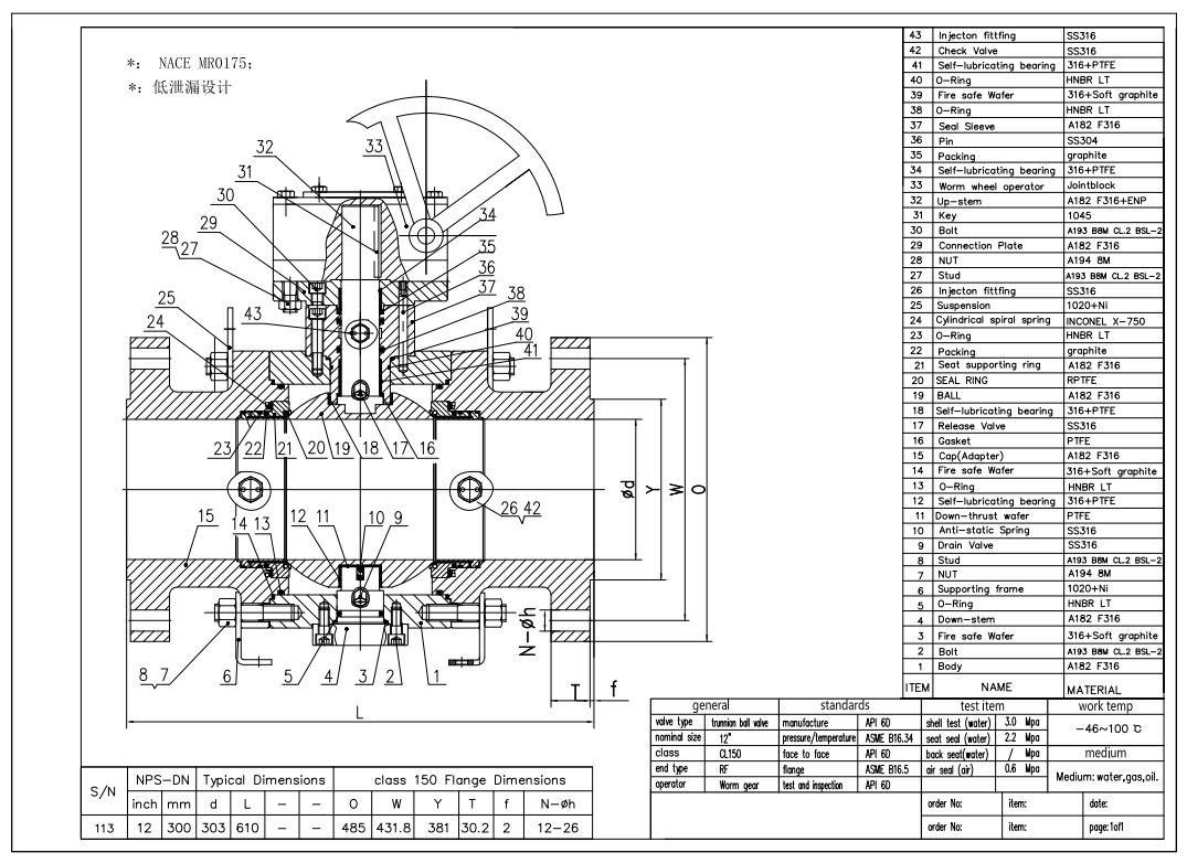 Trunnion Mounted Ball Valve