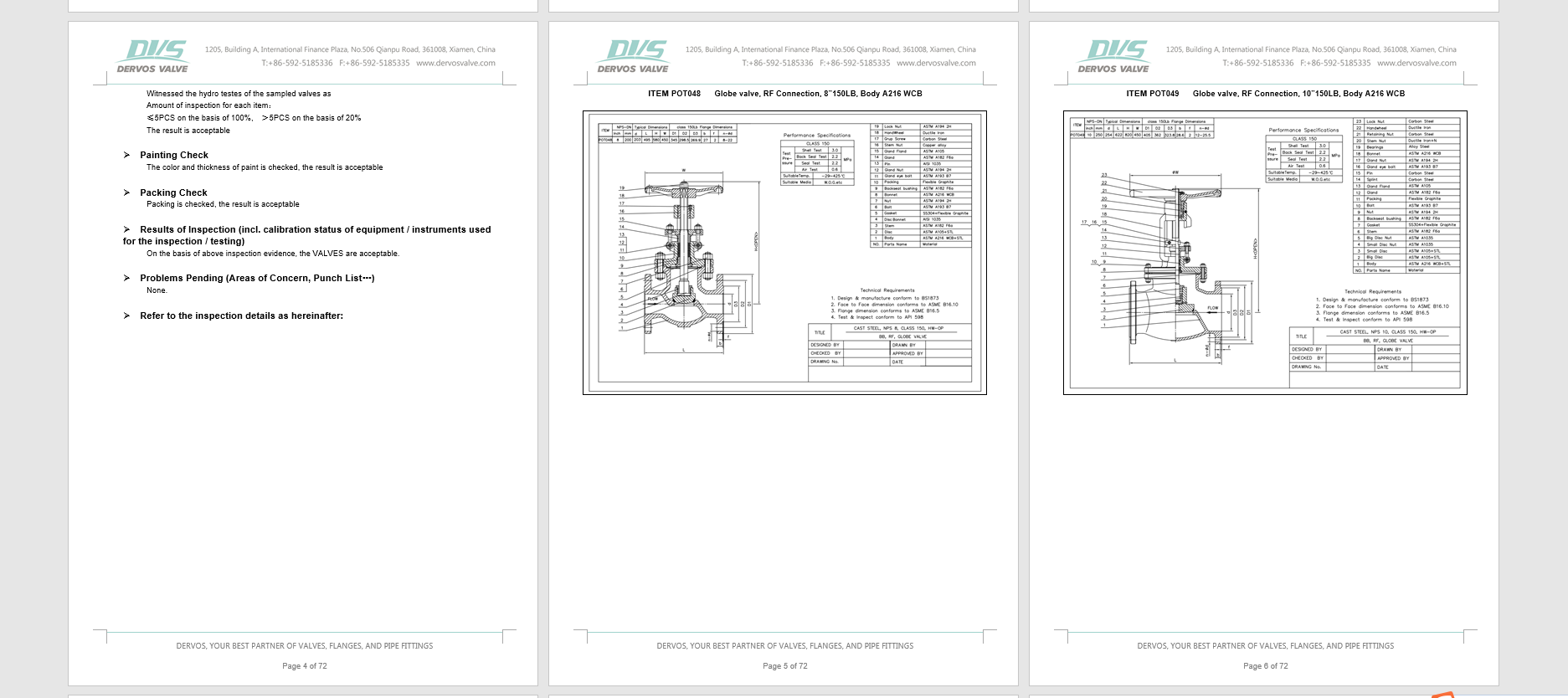 Body WCB, 8" 150LB Cast Steel Globe Valve, RF Connection, Handwheel