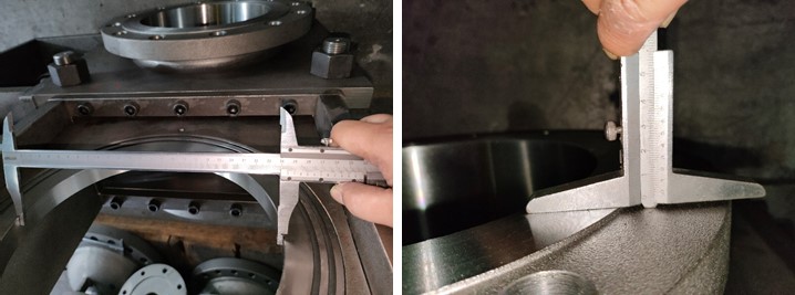 10" Line Blind Valve Dimension Checking