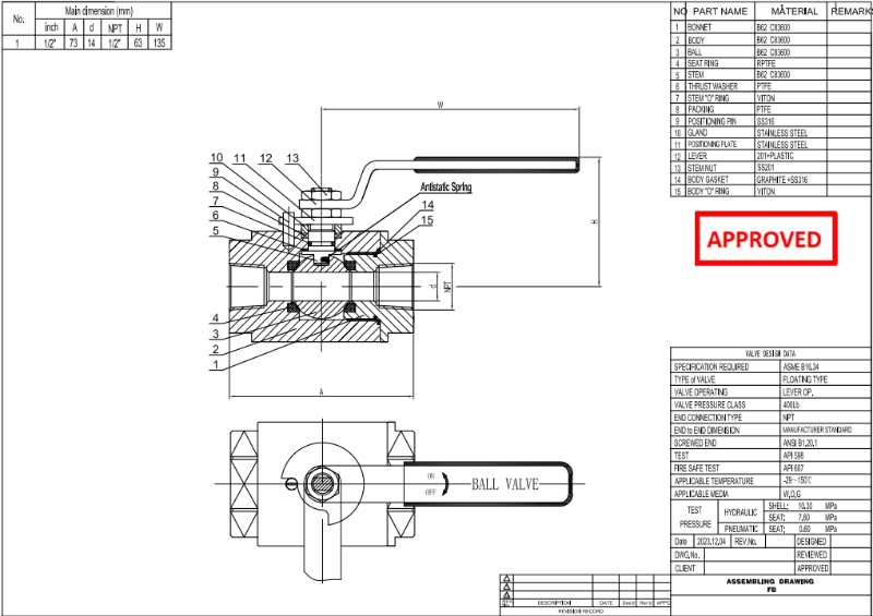 Floating Ball Valve