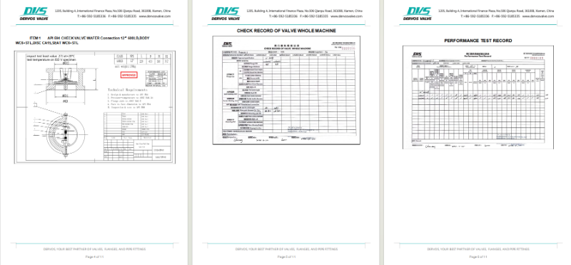 Dual Plate Wafer Check Valve