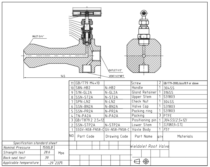Weldolet Root Valve
