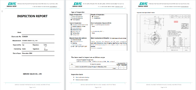 Dual Plate Wafer Type Check Valve