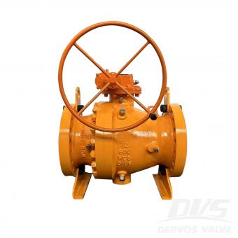 RF, 12인치 600LB 트러니언 장착 볼 밸브, WCB, API6D
