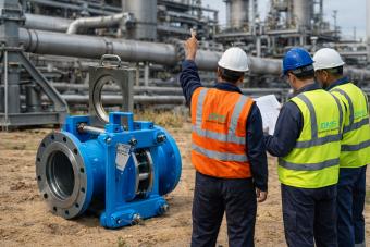 스윙 타입 라인 블라인드 밸브