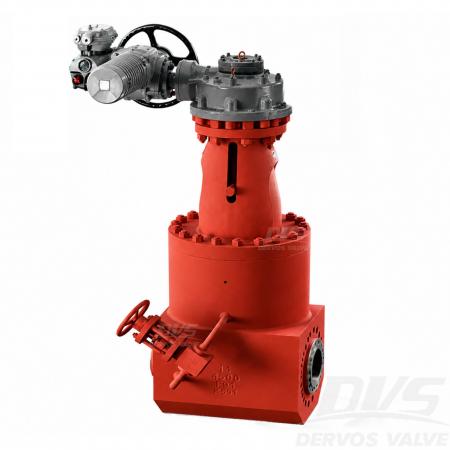14 inch Class 4500 F91 pressure seal gate valve with electric actuator